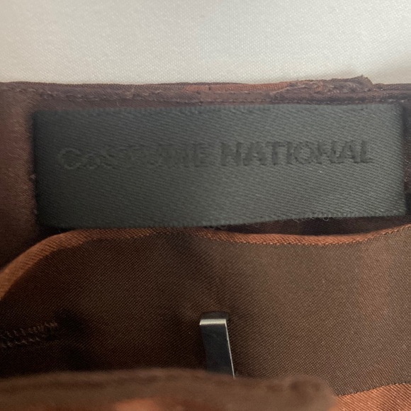 NWOT Costume National silk stripe pants - Picture 2 of 4